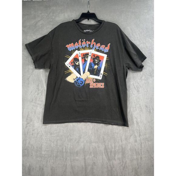 New Urban Outfitters Motörhead Ace Of Spades Tee Size Large Washed Black T Shirt - Picture 2 of 7